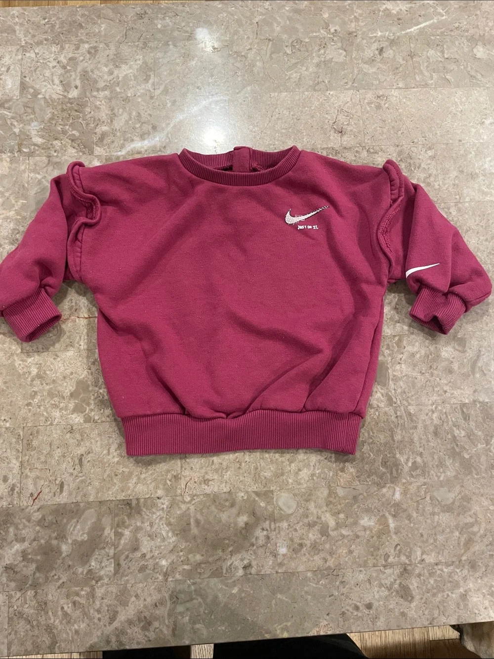 Nike Baby Deep Raspberry Crewneck Sweatshirt